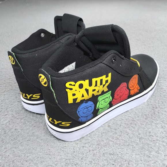 South Park Heelys Shoes Mens Size 10 Black Skate Racer HES10597 Wheels Included main image 16